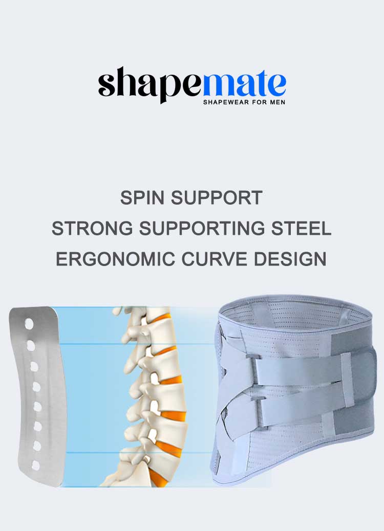 ShapeMate Mens Back & Spin Support Belt